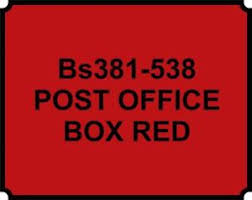 Post Office Red BS381 538 Aerosol Paint, Cherry Red